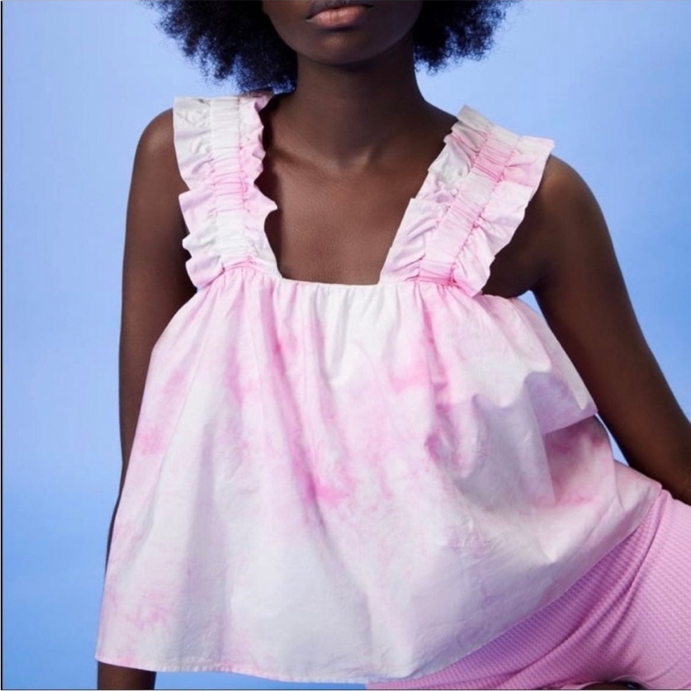 Zara tie dye top